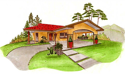 Spanish Colonial style home in Puriscal.image